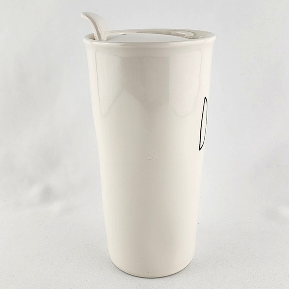 Rae Dunn Ceramic Travel Insulated Tall Mug Drink Lid Cup DRINK  Large Letters - Picture 5 of 12